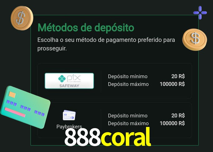 O cassino 888coral oferece uma grande variedade de métodos de pagamento