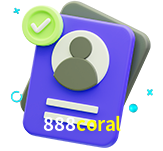 Tornar-se um membro do 888coral é muito simples